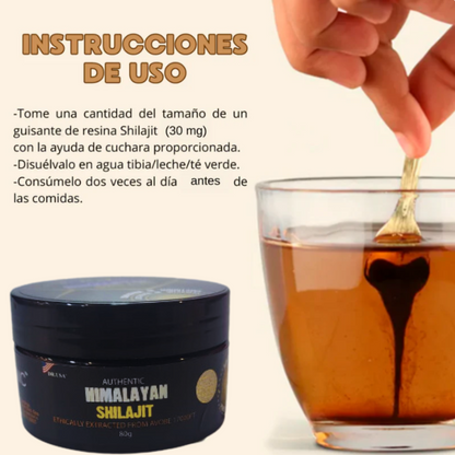 Shilajit 100% Puro 💎 Fuente de Energía Vital del Himalaya